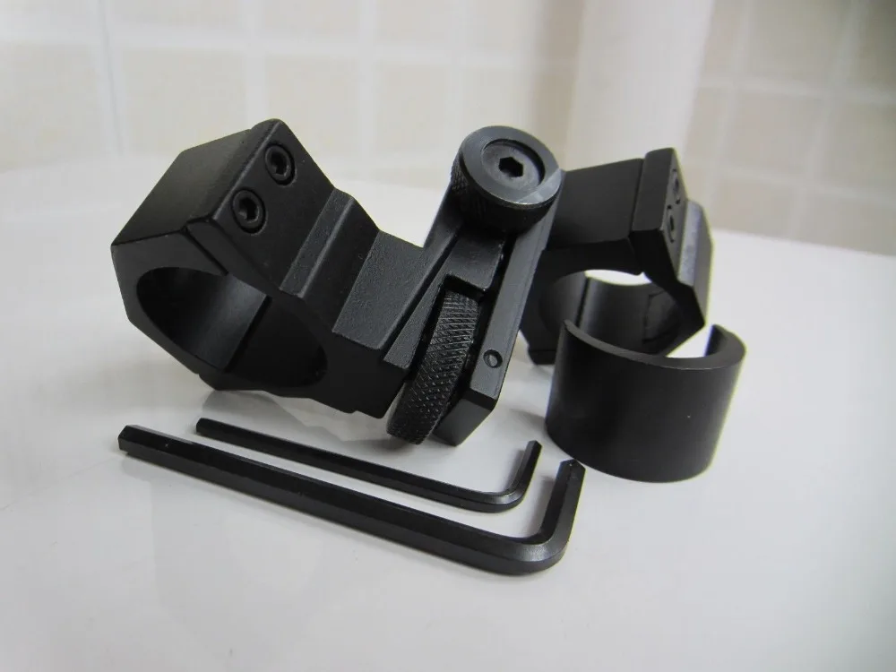 

2018 New 25.4mm Metal Adjustable Tactical Flashlight Laser RifleScope Mount Rings Stand Holder Torch Clip Waver 30mm