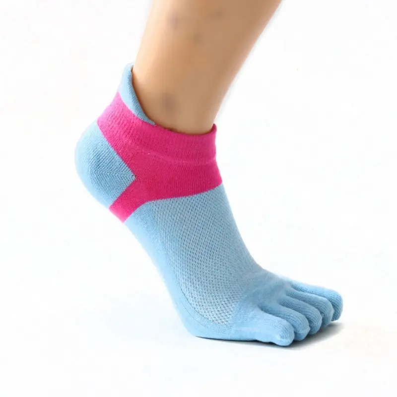 Женские носки с пальцами, носки с низким вырезом, носки хлопчатобумажные, дышащие носки с пятью пальцами