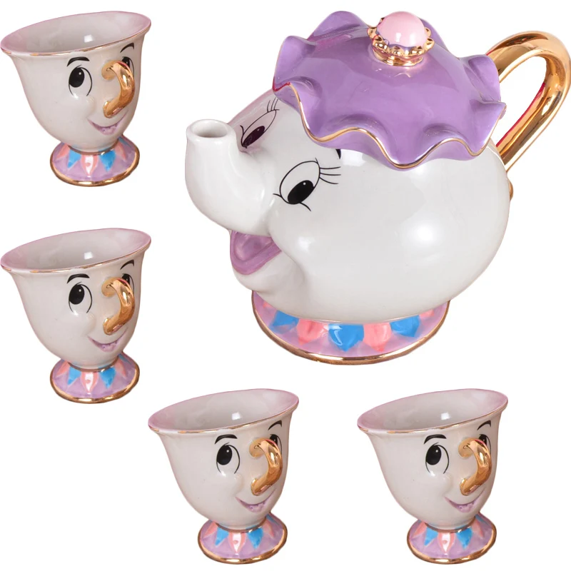 Кружка Beauty And The Beast из настоящего мультфильма чайный набор Mrs Potts горшок чаша с