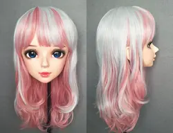 (DM-WIG12) Смола Японии Аниме Kigurumi Косплэй маска в стиле "Лолита" женскую одежду BJD Masks' парик 70 см