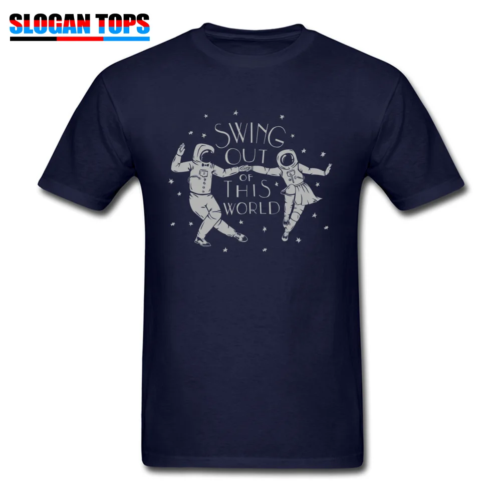  Casual Tops Shirts Hot Sale Short Sleeve Men T Shirts TpicOriginaltitle Custom Summer Fall Tops & Tees Round Collar Swing Out of This World 10484 navy
