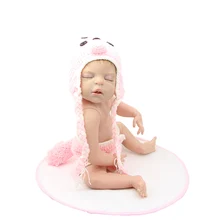 Collectible Reborn Baby Dolls Lifelike 22”Full Silicone Baby Reborns Lifelike Princess Girl Doll Free Bottle Magnet Pacifier