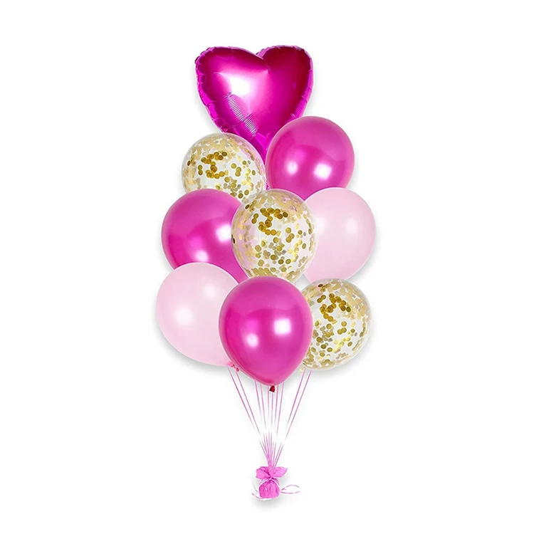 LAPHIL 9 шт Синий Розовый конфетти воздушный шар Счастливые воздушные шары для дня рождения вечеринки свадебные шары из латекса детский душ Декор вечерние принадлежности