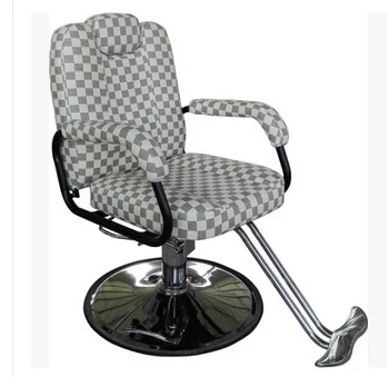 Hair salon barber chair. Hairdressing chair. Put down the barber chair. gold euramerican style design hairdressing chair barber chair