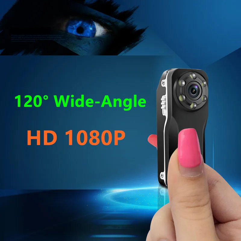 HD 1080 P мини камера 120 градусов широкоугольное Ночное Видение ультра маленькая