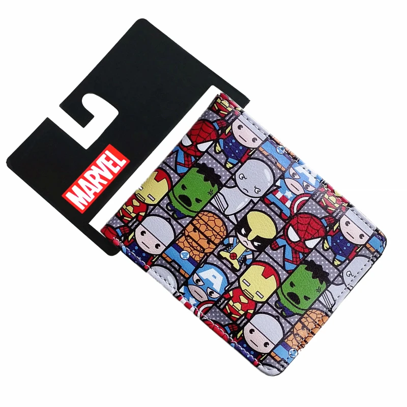 

Marvel Comics The Avengers Captain America Wallet Iron Man Spider-Man Hulk Leather Short Bi-Fold Wallets Purse Dollar Price