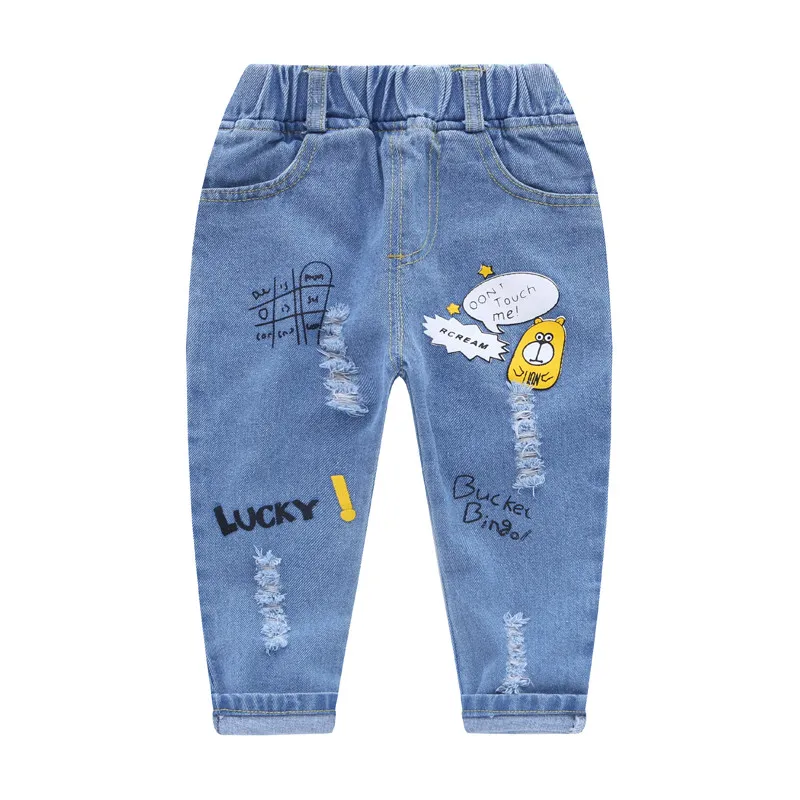 IENENS Kids Baby Boy Denim Clothing Trousers Boys Casual Jeans Long Pants 2-6 Y