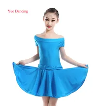 Новые цельные дети бальный танцы трико платье для латиноамериканских танцев для девочек Румба одежда для самбы дети сальса платья костюмы сценическая одежда