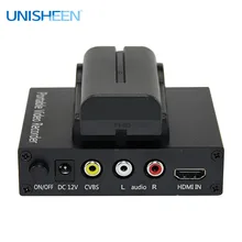 Unisheen портативная Видео recoder камера видео CVBS, HDMI захват коробка 1080P 576P