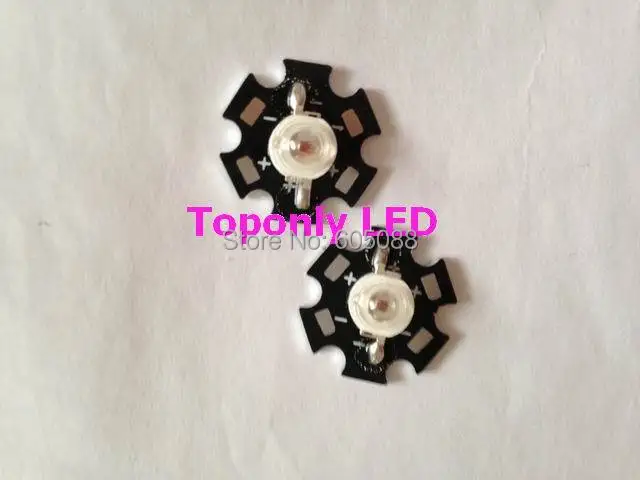 

Epsitar chips 1w 585-595nm yellow color high power led diode lamp with pcb 40-50lm ideal lighting for plant growing 500pcs/Lot
