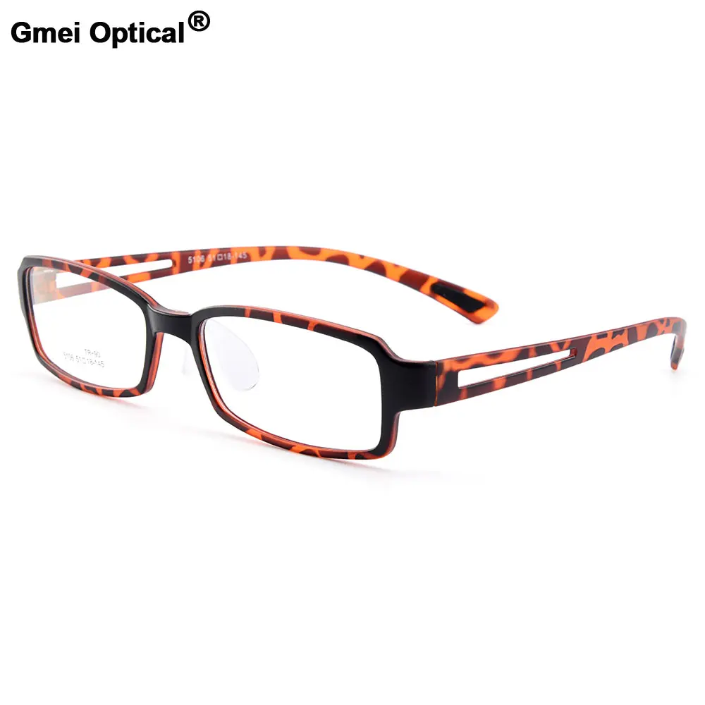 Gmei оптический Urltra-светильник TR90 полный обод мужские оптические оправы для очков женские пластиковые очки для близорукости с седловым мостом M5106