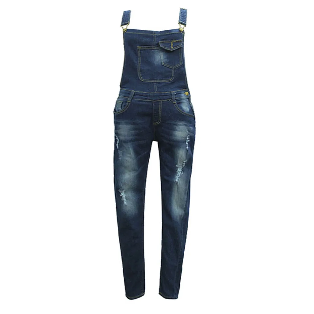 Женские комбинезоны с дырками на лямках, прямые обтягивающие укороченные джинсы, комбинезоны для женщин, комбинезон размера плюс