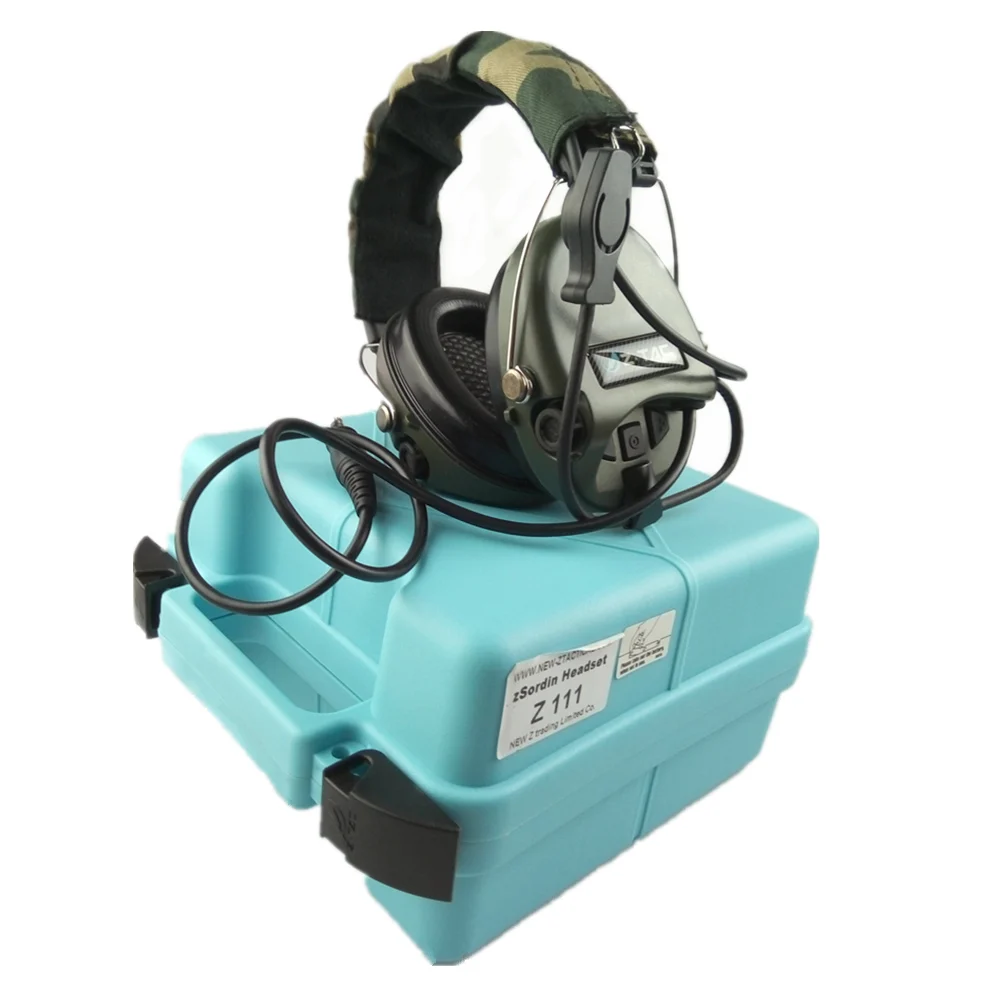 Тактическая Военная гарнитура Z наушники Airsoft Radio Comtac IPSC OD для PTT военное радио (Z