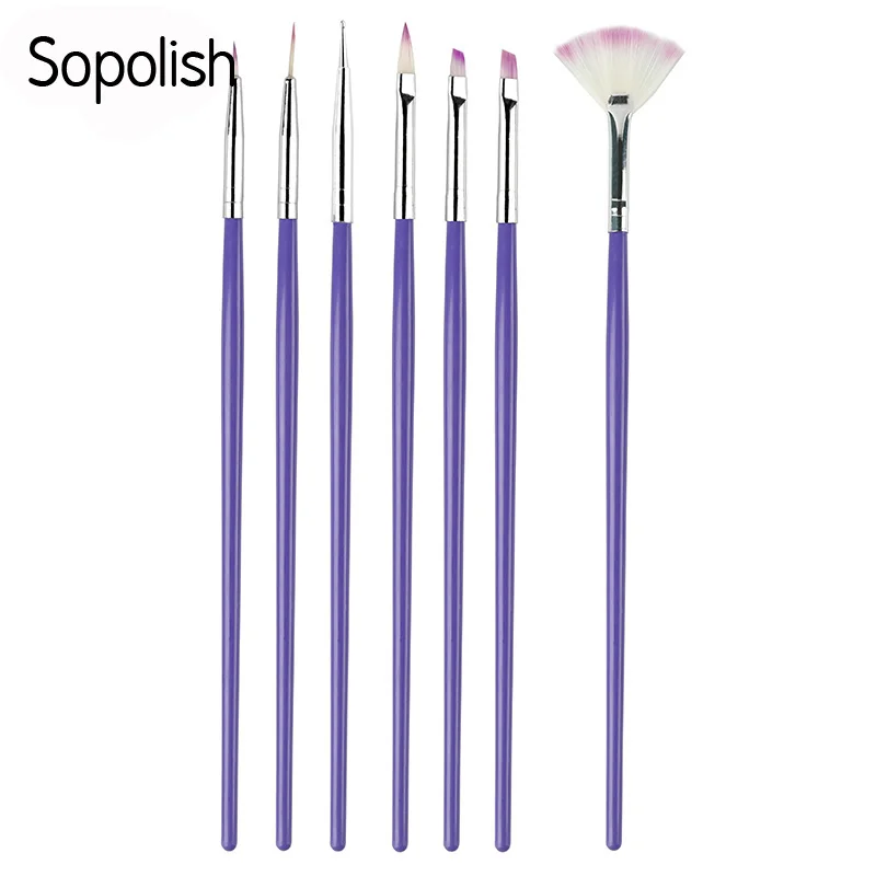 ROSALIND-Nail-Art-Brushes-For-Gel-Polish-7PCS-Set-UV-Dotting-Painting-Drawing-Pen-Nail-Tip (3)