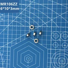 Free Shipping high quality 10pcs MR106ZZ 6*10*3mm Thin Wall Deep Groove Mini Ball Bearing Miniature Bearing MR106 ZZ 30pcs lot f6900zz f6900 zz 10x22x6mm flange thin wall deep groove ball bearing