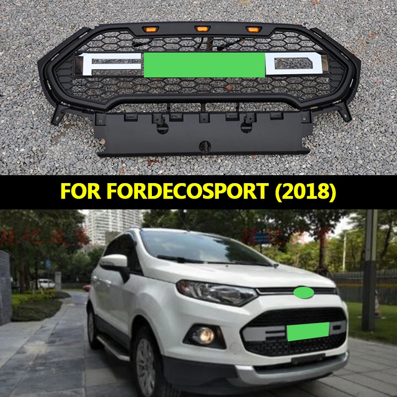 

FOR FORDECOSPORT 2018 GRILLE AUTO ACCESSORIES Modification GRILL FRONT RACING GRILLS FRONT BUMPER MASK