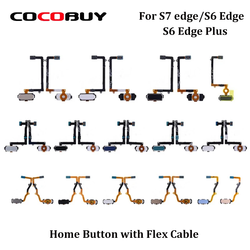 

Home Button with Flex Cable Fingerprint Scanner Sensor Replacement For Samsung S7 Edge G935 S6 Edge Plus G928 S6 Edge G925