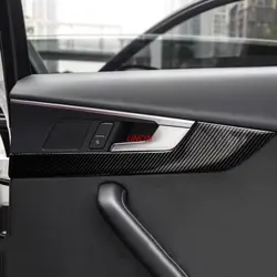 Отделка двери полоса внутренняя отделка двери ABS углеродного волокна интерьера полоски, пригодный для Audi A4L 2017 2018