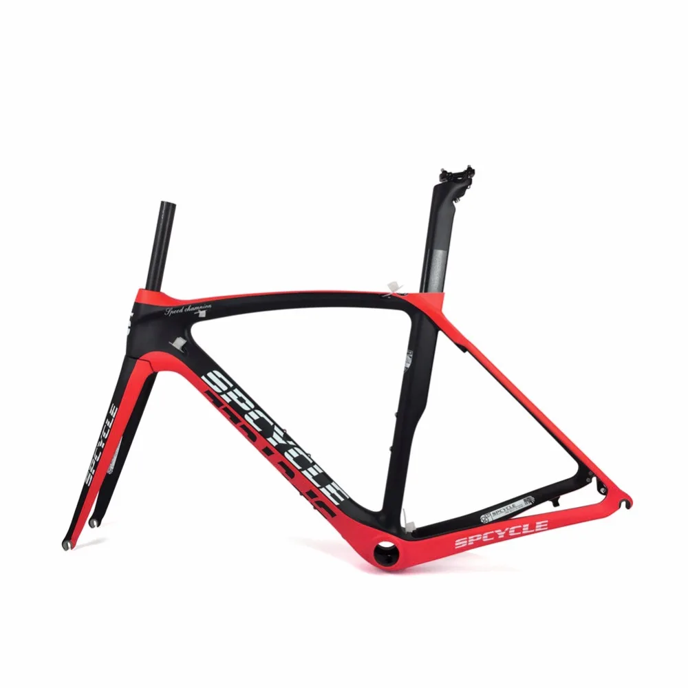 Flash Deal Spcycle 700C Cycling Road Carbon Bicycle Frames,China Factory OEM Full carbon Fiber Road Bike Frame+Fork+Seatpost+Headset 24