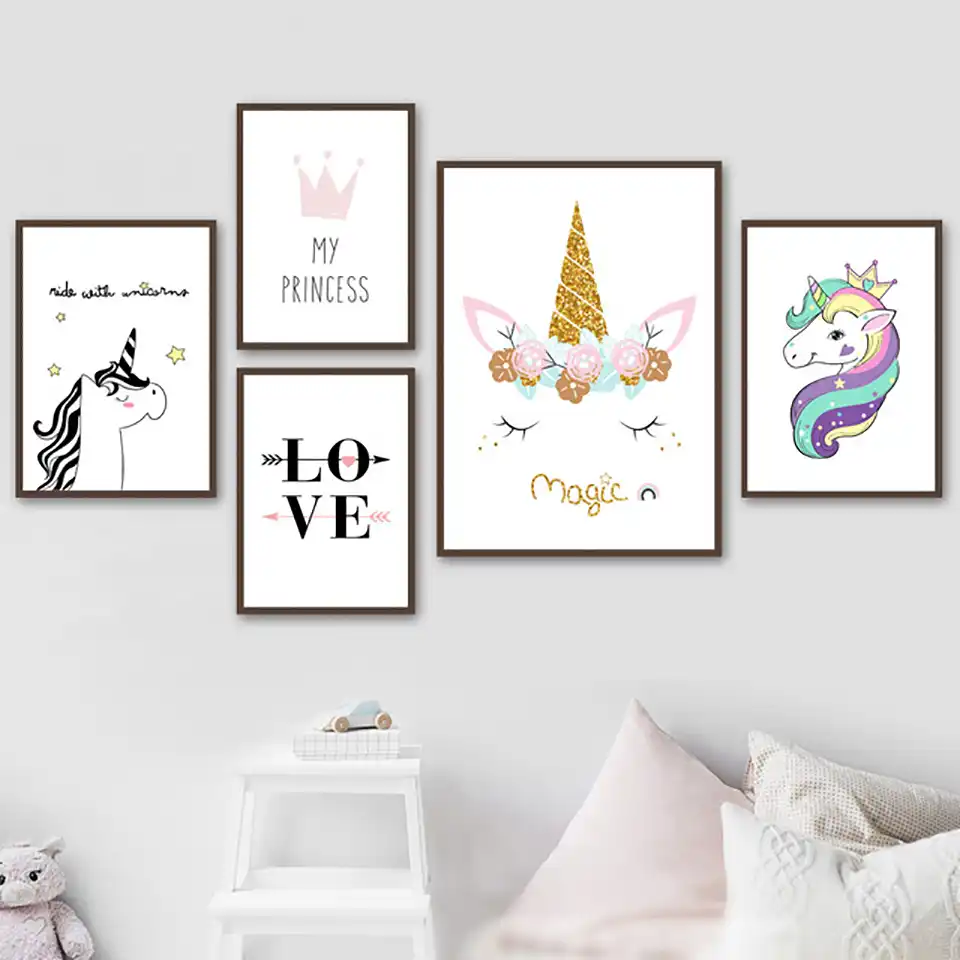 Cuadros De Estilo Nordico Una Corona Impresiones De Alta