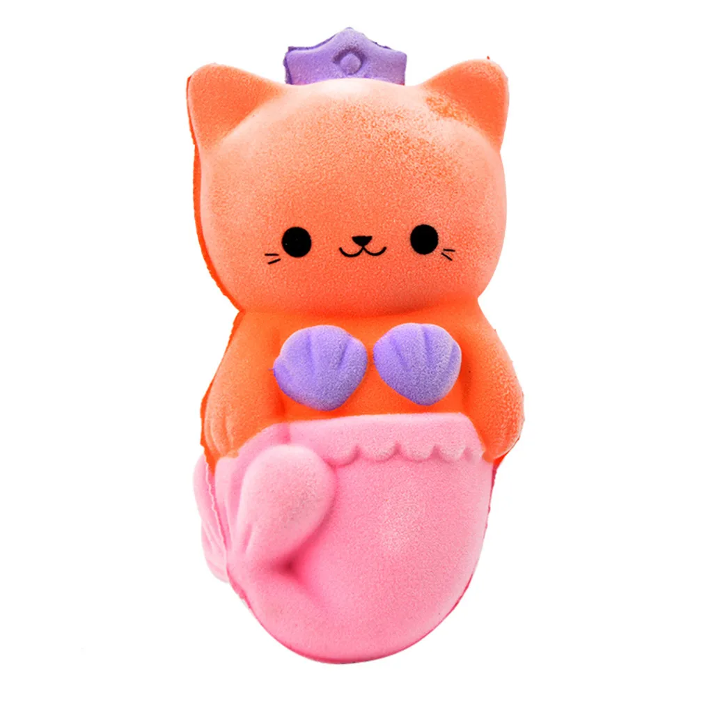 Расслабляющая игрушка пушистая красавица кошка ScentedSlow Rising Squishies toy Squishies игрушка для снятия стресса для детей skuishy animales amusing D300102