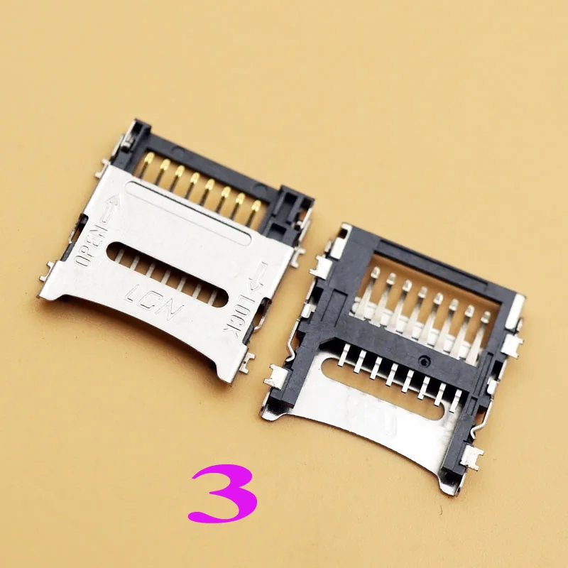 100 шт./лот разъем для Micro SD карты T Flash общий стиль TF Разъем сварки 7 модель|welding