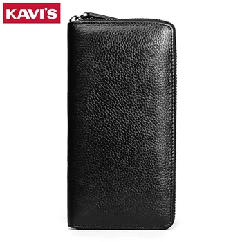 

KAVIS 2019 Fashion Genuine Leather Women Wallet Female Walet Lady Magic Vallet Money Bag Clutch Handy For Girls Rfid Coin Purse