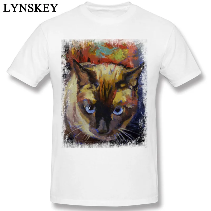 Design Summer/Fall SEAL POINT SIAMESE Tops Tees Discount Round Neck Short Sleeve 100% Cotton Student T Shirts Printed On Tee-Shirts white