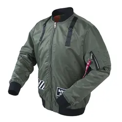 Fly Bomber Ma-1 Flight hip hop parka полиэфирная спортивная уличная водостойкая американская Студенческая стильная куртка унисекс для мужчин