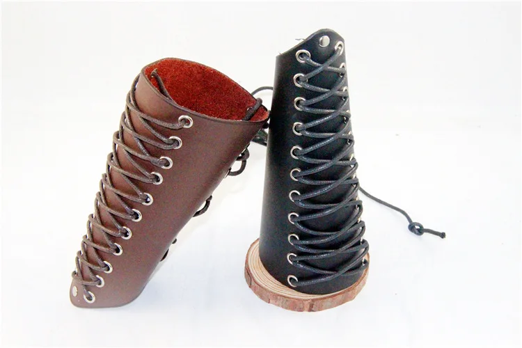 Игра косплей реквизит из натуральной кожи Bracer Arm Armor Warrior стимпанк браслет