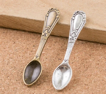 

New snuff spoon, small head, for a wide-mouth containers, gold and silver color/ snuff bottle accessory/ popular in Europe,