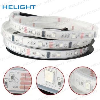 

6803 Magic Color Strip 5050 RGB Digital LED Strip 5M DC12V 30LED/m IP67 Waterproof Intelligent LED Strip Christmas Led Strip