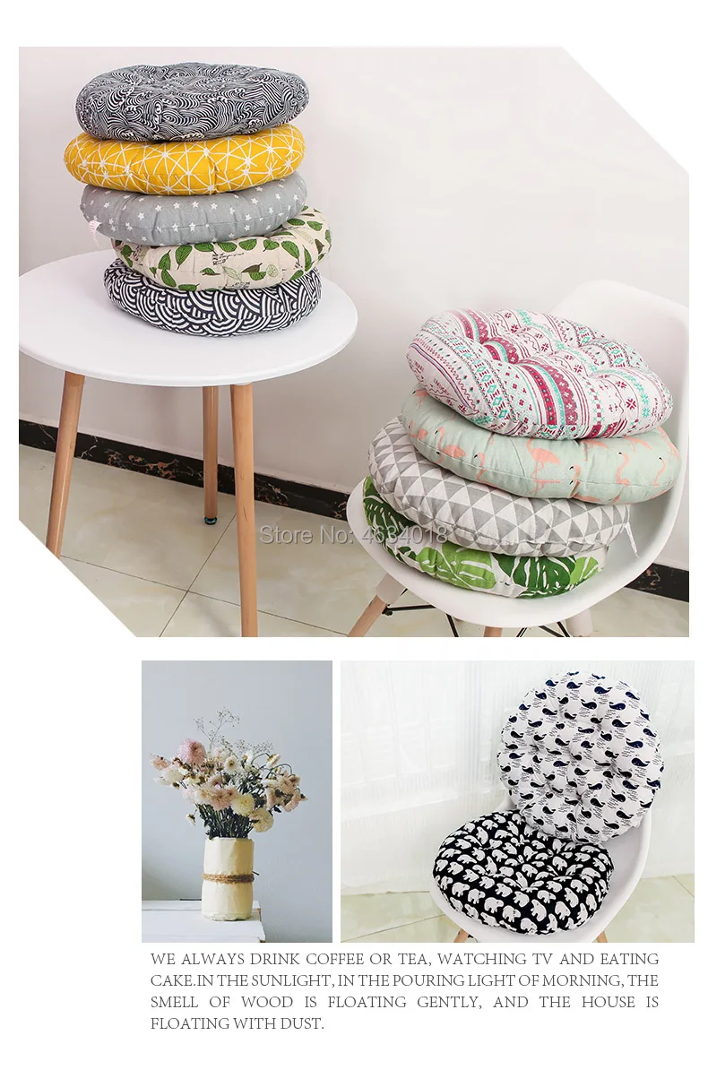 Round Cushion 38x38/43x43/48x48cm office chair sofa cushion tatami circular decoration seat cushion chair cushions wholesale Round Cushion 38x38/43x43/48x48cm office chair sofa cushion tatami circular decoration seat cushion chair cushions wholesale