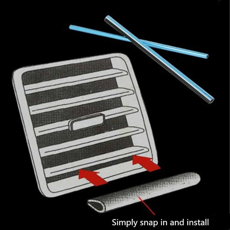 

Car-styling New U Shaped DIY Air Vent Grille Decoration for Renault Koleos Clio Scenic Megane Duster Sandero Captur Twingo