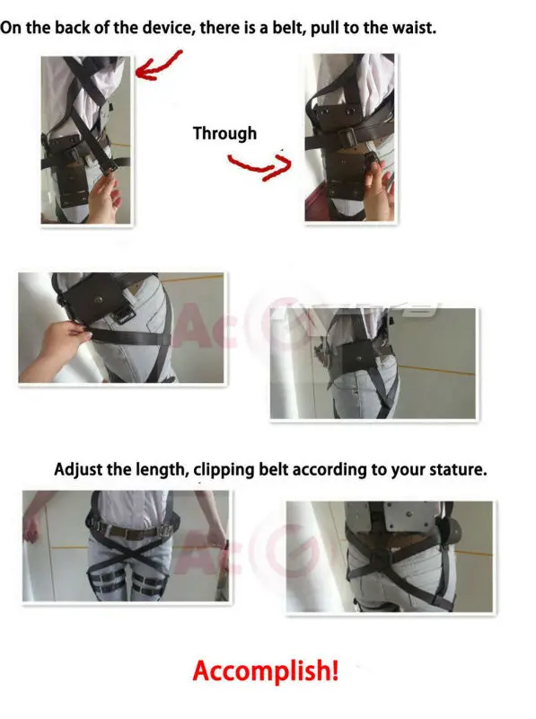 CosZtkhp Hot Anime Attack On Titan Cosplay Shingeki No Kyojin Jacket Recon Corps Leather Skirt Hookshot Belts Suspenders Ackerman Costume -Zentai shop online