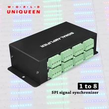 DC12V 8 каналов SPI сигнал СИНХРОНИЗАТОР для мечты цвет пиксель светодиодные ленты светильник, усилитель сигнала HC800