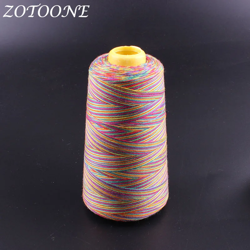 Zotoone Rainbow Color Polyester Sewing Thread Hand Quilting Embroidery