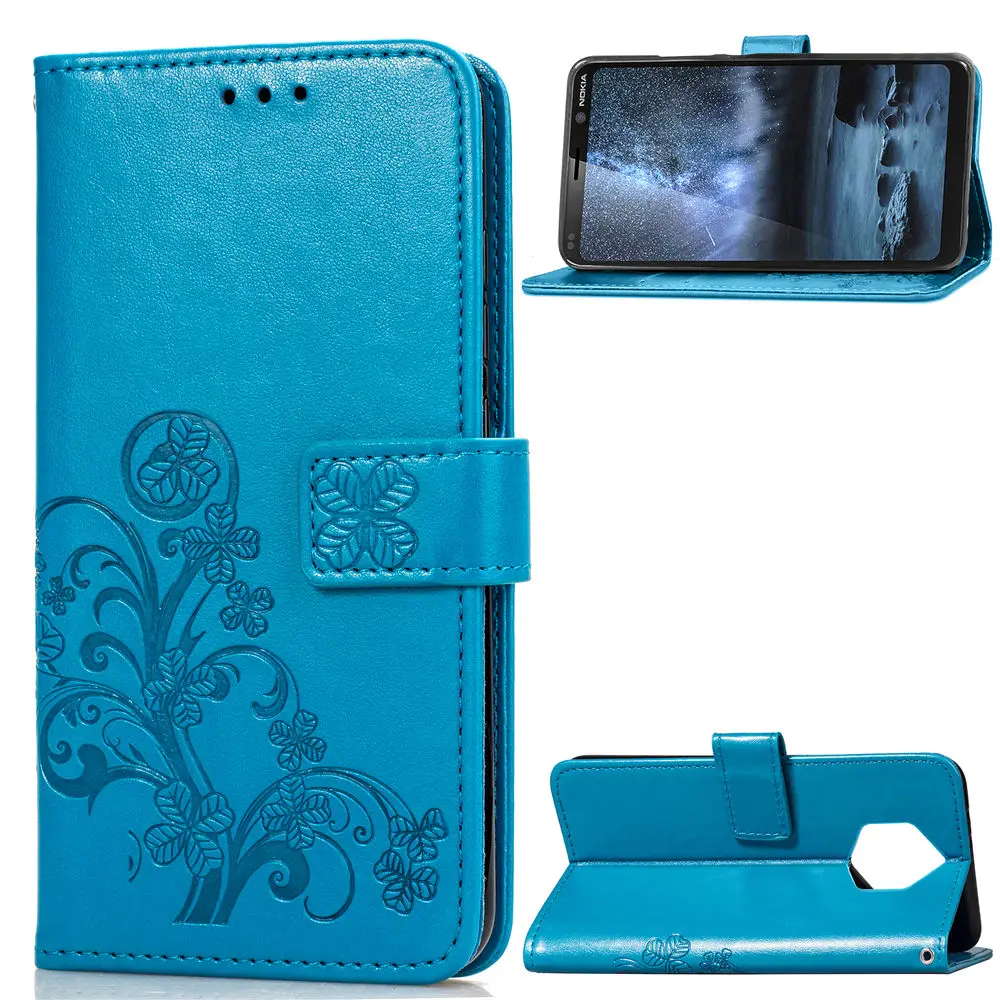 

Wallet Flip Cover Leather Case For Nokia 9