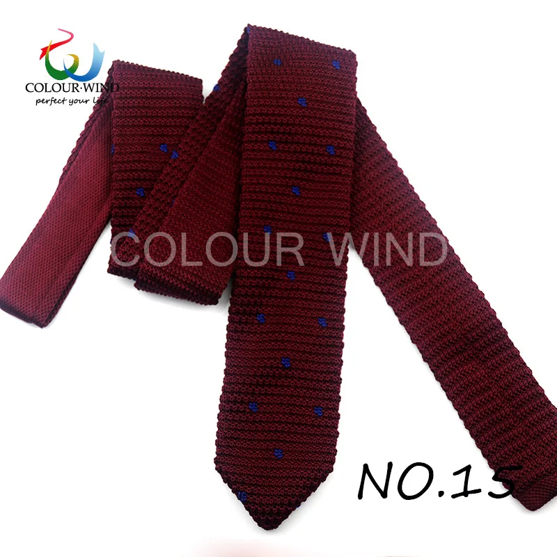 Yiyanyang модный мужской полосатый вязаный галстук, Заказные Трикотажные Узкие галстуки, галстук, тонкий тканый галстук, Прямая поставка, подарок - Цвет: 15