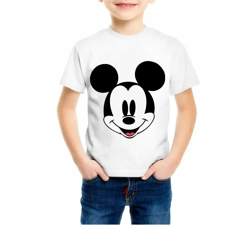 

2019 New Summer Children Cartoon Mickey Print T Shirt Baby Boy Clothes Girl Short Sleeve T-Shirt Kid Top Tee Baby O-Neck Costume