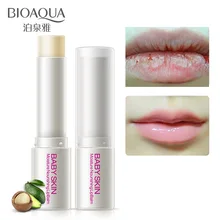 Биоаква авокадо эссенция бесцветный бальзам для губ Витамин Е питающий, Увлажняющий анти-сухие губы подходит для зимы Эфирные 3g