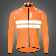 WOSAWE High visibility Reflective Jacket Motorcycle mtb Motocross Jacket Windbreaker Wind Coat Men Women Waterproof Safety wosawe cycling windbreaker jacket cycling motocross riding outwear lightweight waterproof coat mtb bike jersey reflective coat