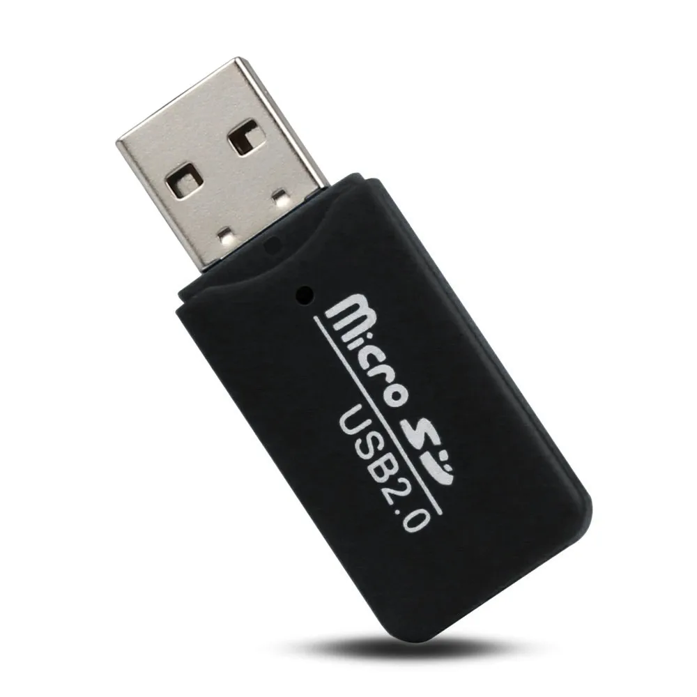 Кардридер 2 шт. USB 2,0 картридер 2 микро-sd TF флэш карты памяти мини адаптер для ноутбука Прямая доставка Jan12