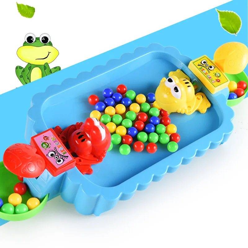 

Hot Sale Creative Children's Educational Parent-child Table Party Game Toys Chaos with The Same Frog Eating Beans Desktop Toys