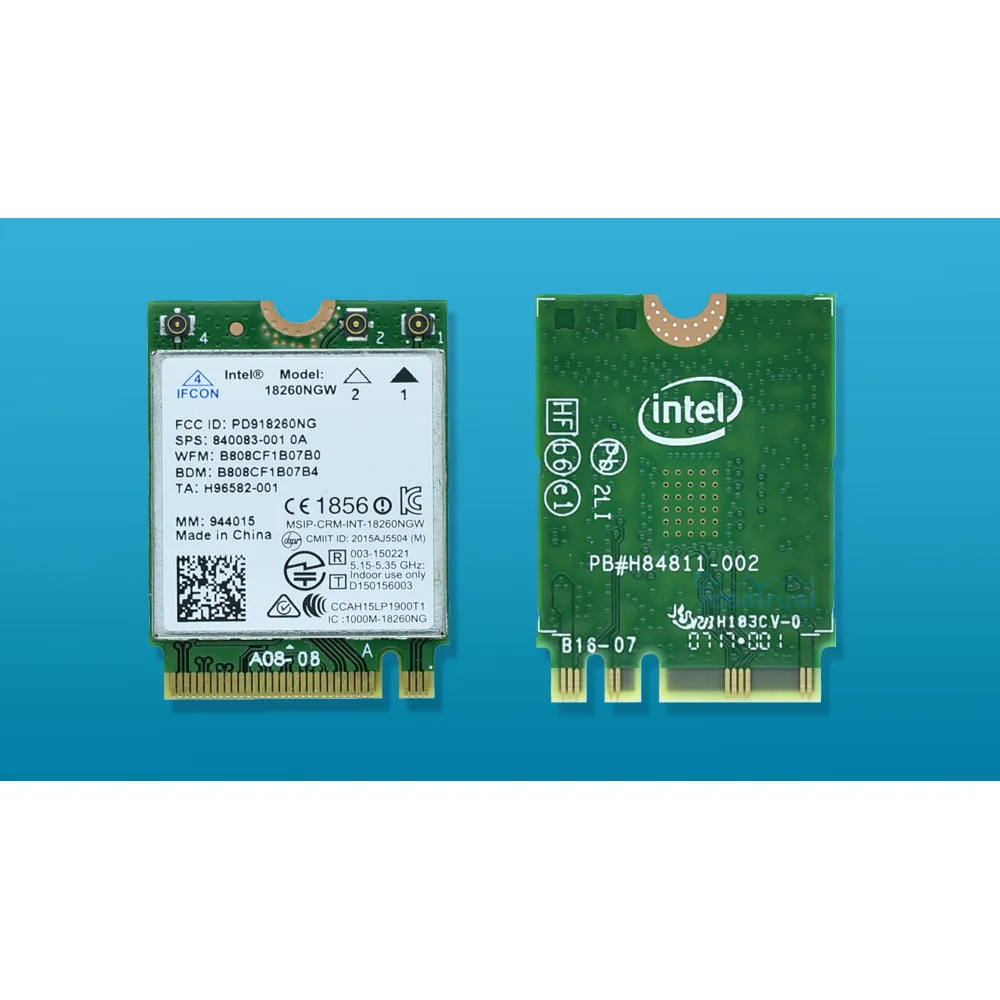 Banda sem Fio-ac Placa de Rede sem Fio Nova Marca Intel 18260ngw 802.11ad ac 867 Mbps 2.4 & 5g Bt4.2 Wifi pk 8260ngw Tri 18260