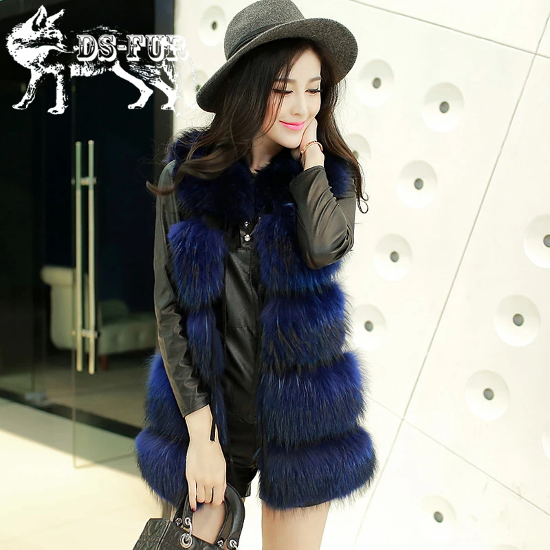 2017 Newest Raccoon Fur Vest for Women real fur vest fashion beatiful