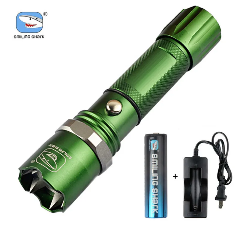 Brightest Tactical Flashlight Zoom Riding Flashlights Strong Light