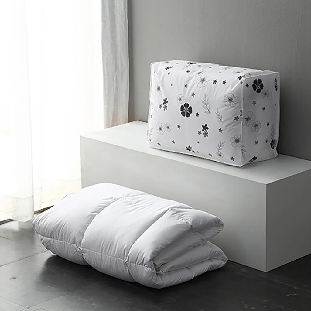 Складной, стеганый мешок для хранения одежды Одеяло Шкаф Органайзер для свитера коробка, мешочек для домашней одежды сумки для хранения D6