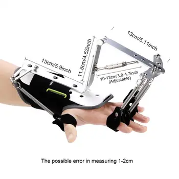 

OPER Adjustable Finger Splint Protector Medical Wrist Orthotics Rehabilitation Trainer Tendons Exercise for Stroke Hemiplegia