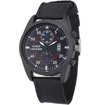 

2018 XINEW Brand Original Men Watch Nylon Strap Calendar Quartz Wristwatches Fashion Outdoor Sport Ultra Light Watch Reloj Male